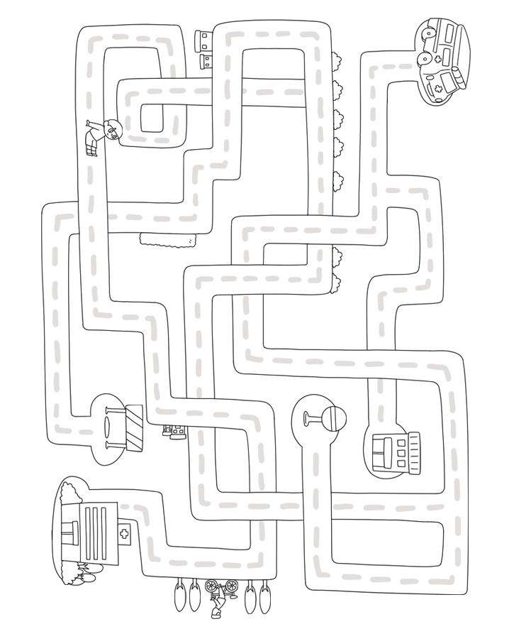 Picture maze (emergency transport)